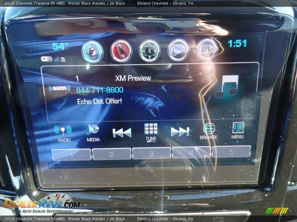 2019 Chevrolet Traverse RS AWD Mosaic Black Metallic / Jet Black Photo #29