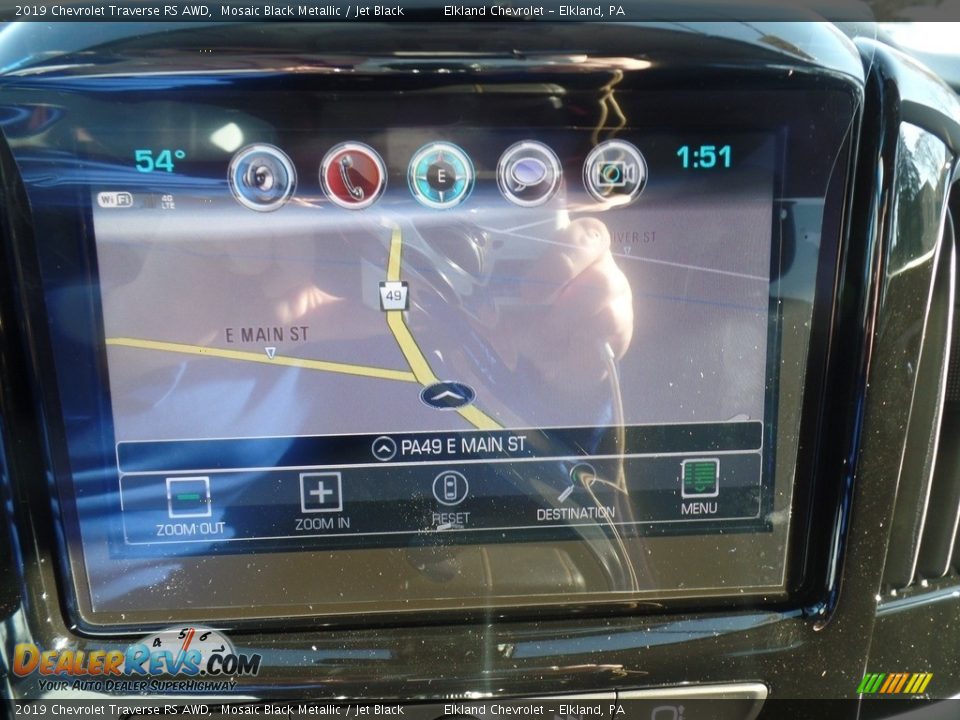 2019 Chevrolet Traverse RS AWD Mosaic Black Metallic / Jet Black Photo #31