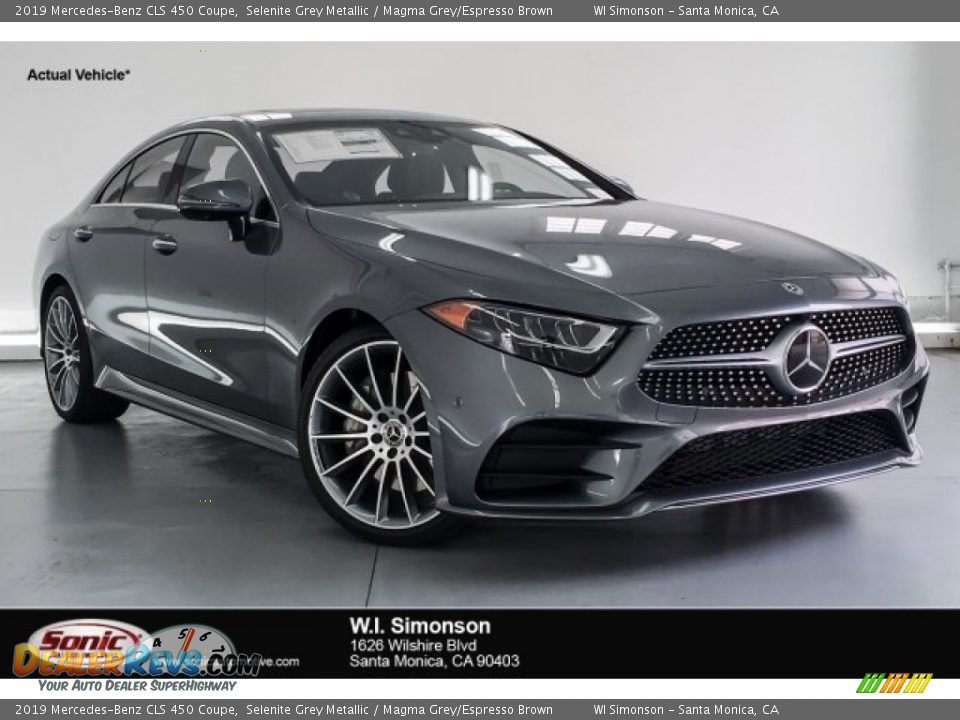 2019 Mercedes-Benz CLS 450 Coupe Selenite Grey Metallic / Magma Grey/Espresso Brown Photo #1
