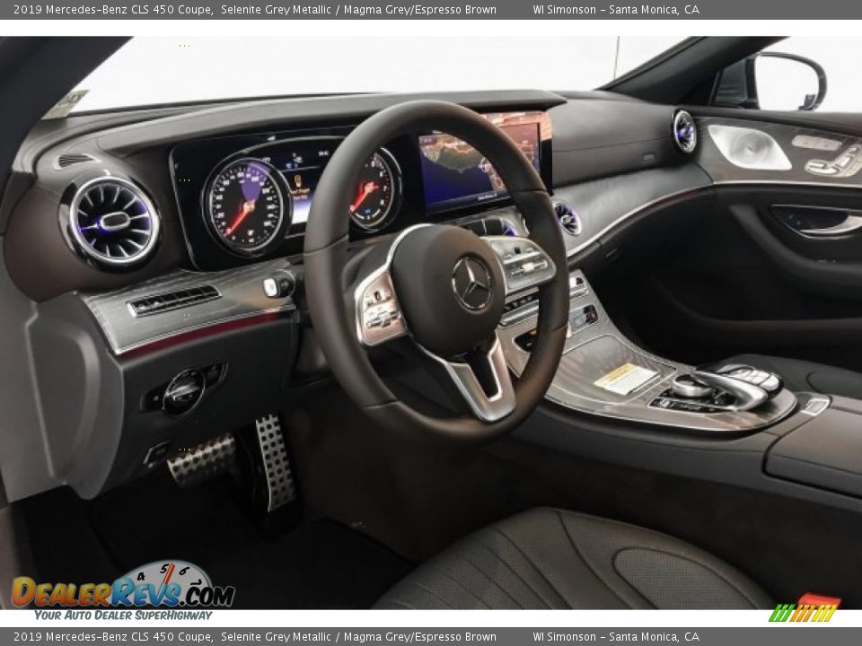 2019 Mercedes-Benz CLS 450 Coupe Selenite Grey Metallic / Magma Grey/Espresso Brown Photo #4