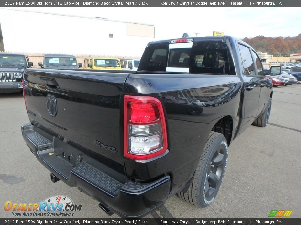2019 Ram 1500 Big Horn Crew Cab 4x4 Diamond Black Crystal Pearl / Black Photo #5