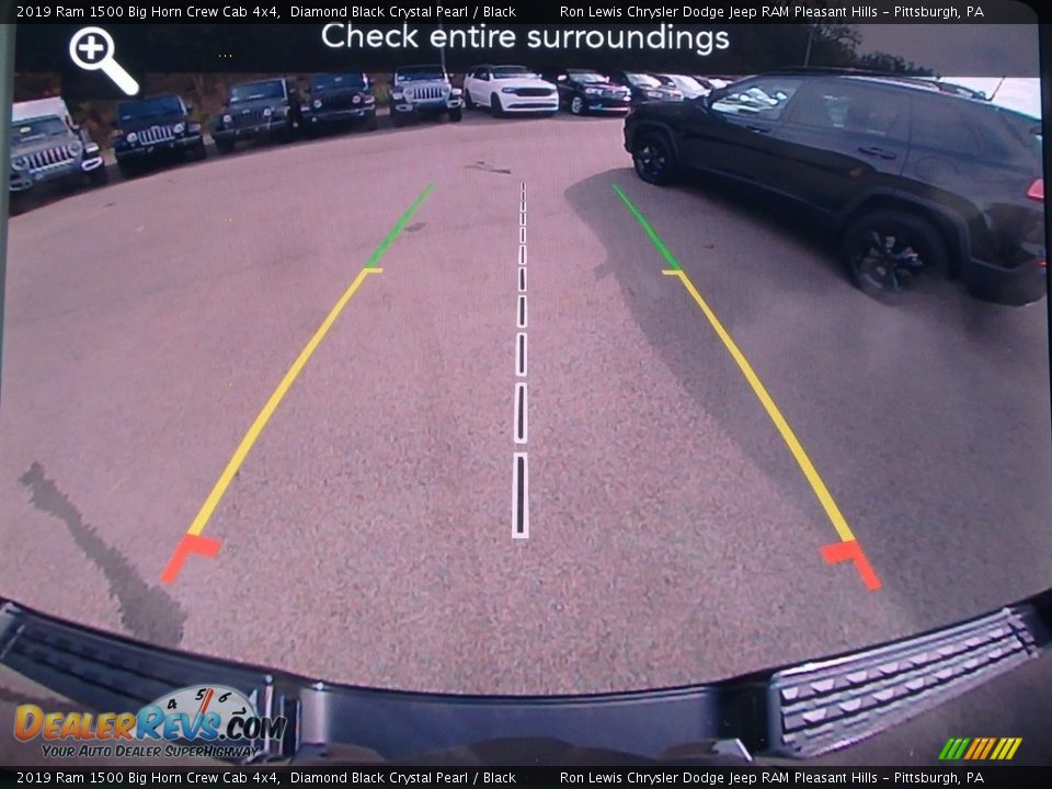 2019 Ram 1500 Big Horn Crew Cab 4x4 Diamond Black Crystal Pearl / Black Photo #17
