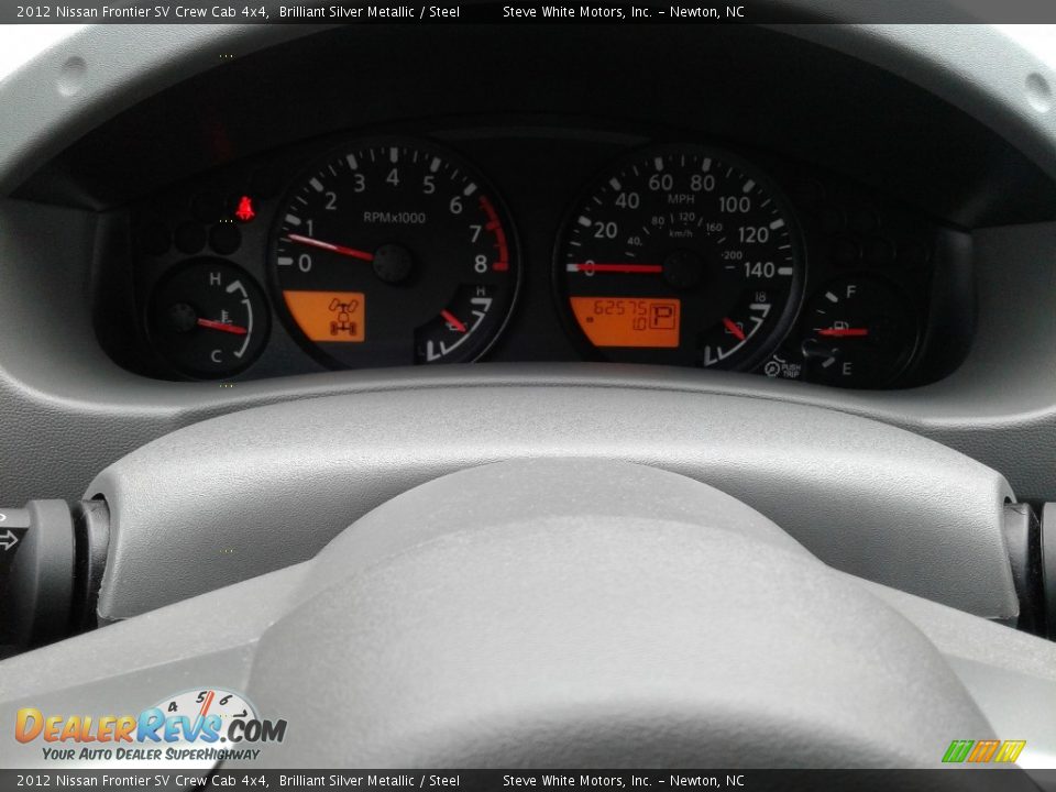 2012 Nissan Frontier SV Crew Cab 4x4 Brilliant Silver Metallic / Steel Photo #21