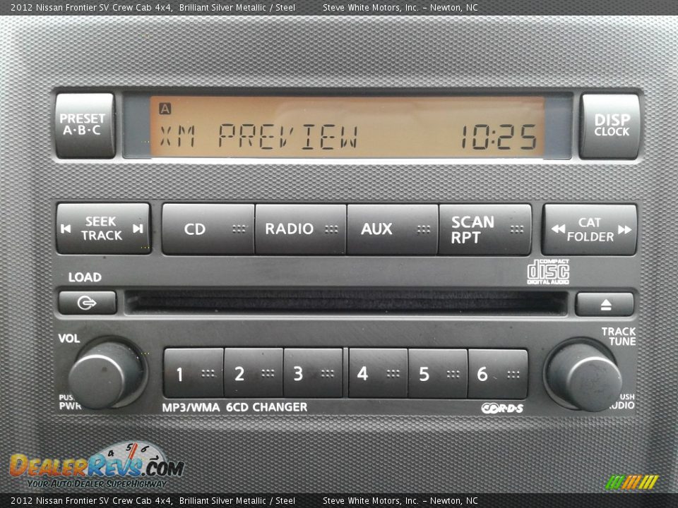 2012 Nissan Frontier SV Crew Cab 4x4 Brilliant Silver Metallic / Steel Photo #23