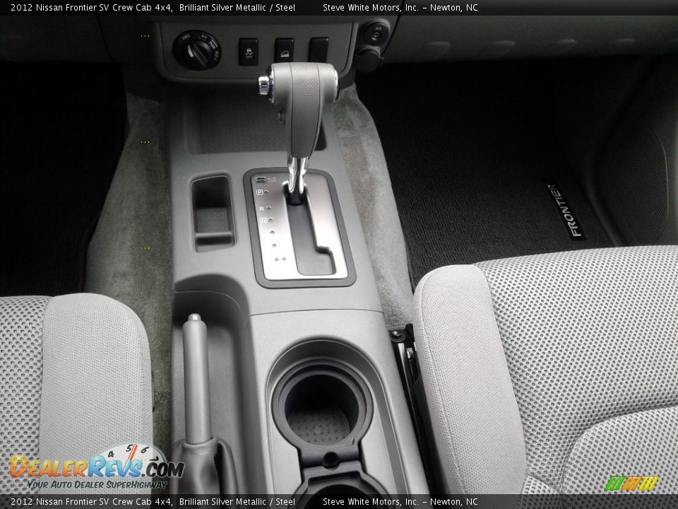 2012 Nissan Frontier SV Crew Cab 4x4 Brilliant Silver Metallic / Steel Photo #27