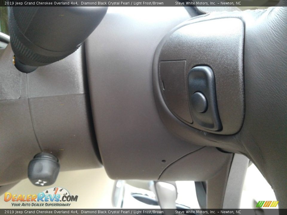 2019 Jeep Grand Cherokee Overland 4x4 Diamond Black Crystal Pearl / Light Frost/Brown Photo #19