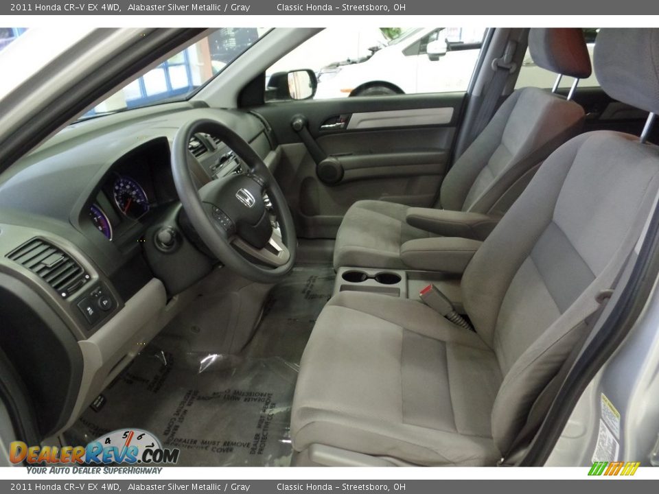 2011 Honda CR-V EX 4WD Alabaster Silver Metallic / Gray Photo #30