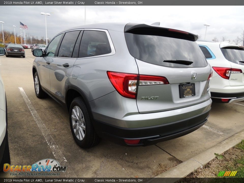 2019 Honda Pilot LX AWD Lunar Silver Metallic / Gray Photo #6