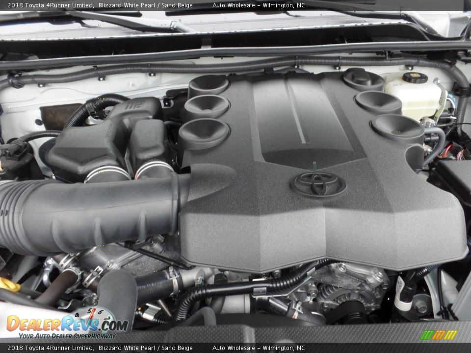 2018 Toyota 4Runner Limited Blizzard White Pearl / Sand Beige Photo #6