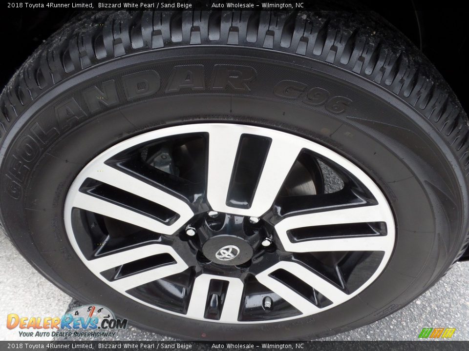 2018 Toyota 4Runner Limited Blizzard White Pearl / Sand Beige Photo #7