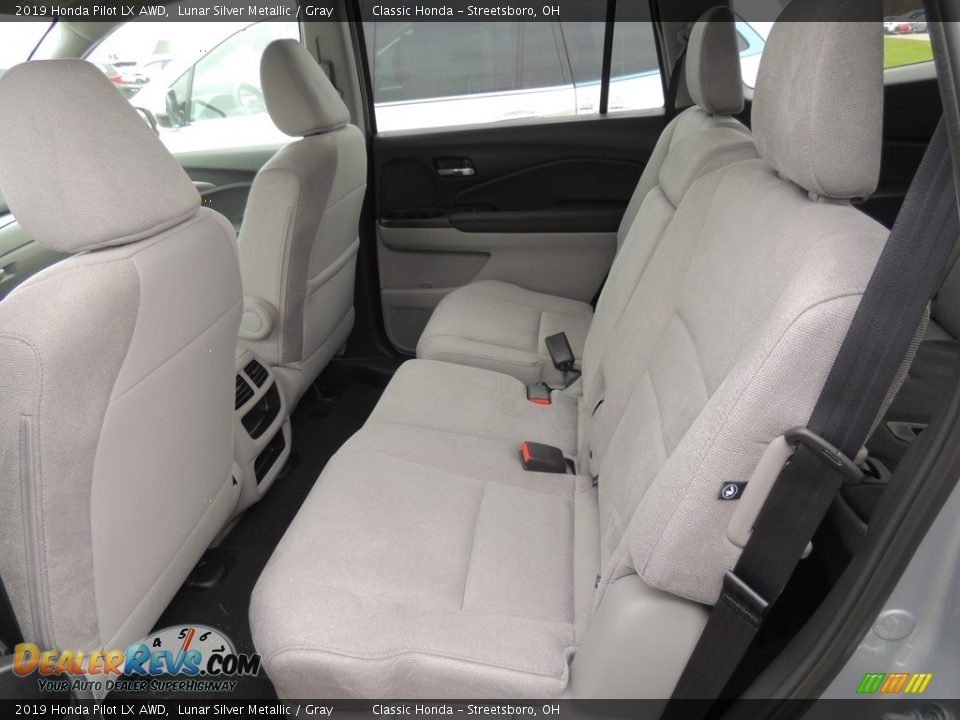 2019 Honda Pilot LX AWD Lunar Silver Metallic / Gray Photo #11