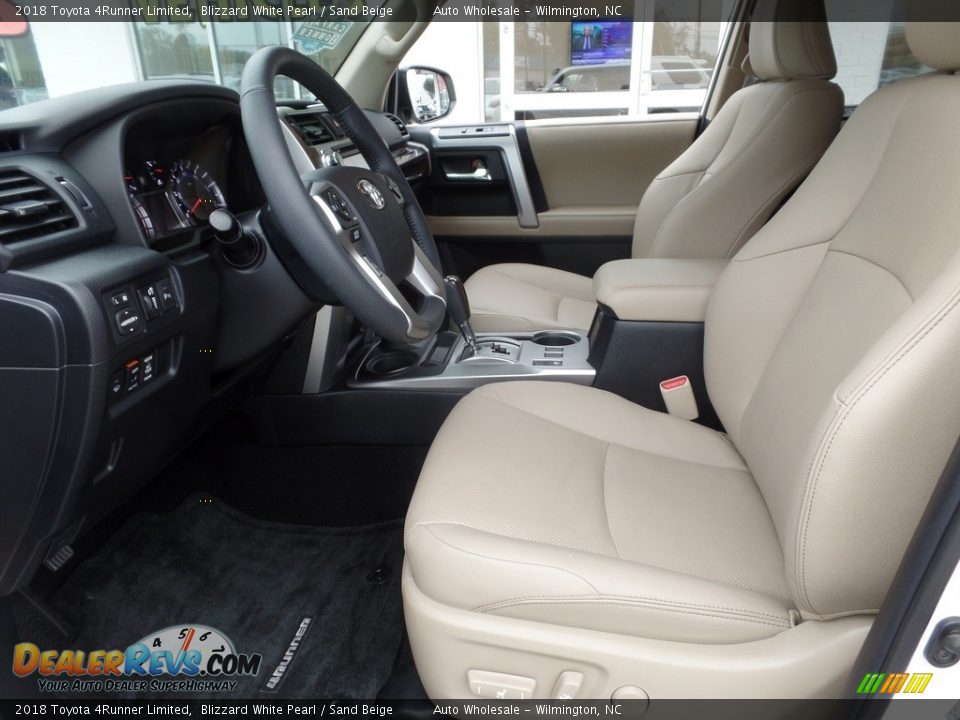 2018 Toyota 4Runner Limited Blizzard White Pearl / Sand Beige Photo #10