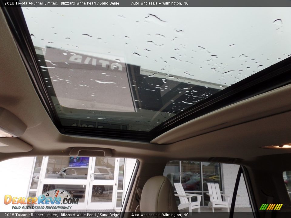 2018 Toyota 4Runner Limited Blizzard White Pearl / Sand Beige Photo #11