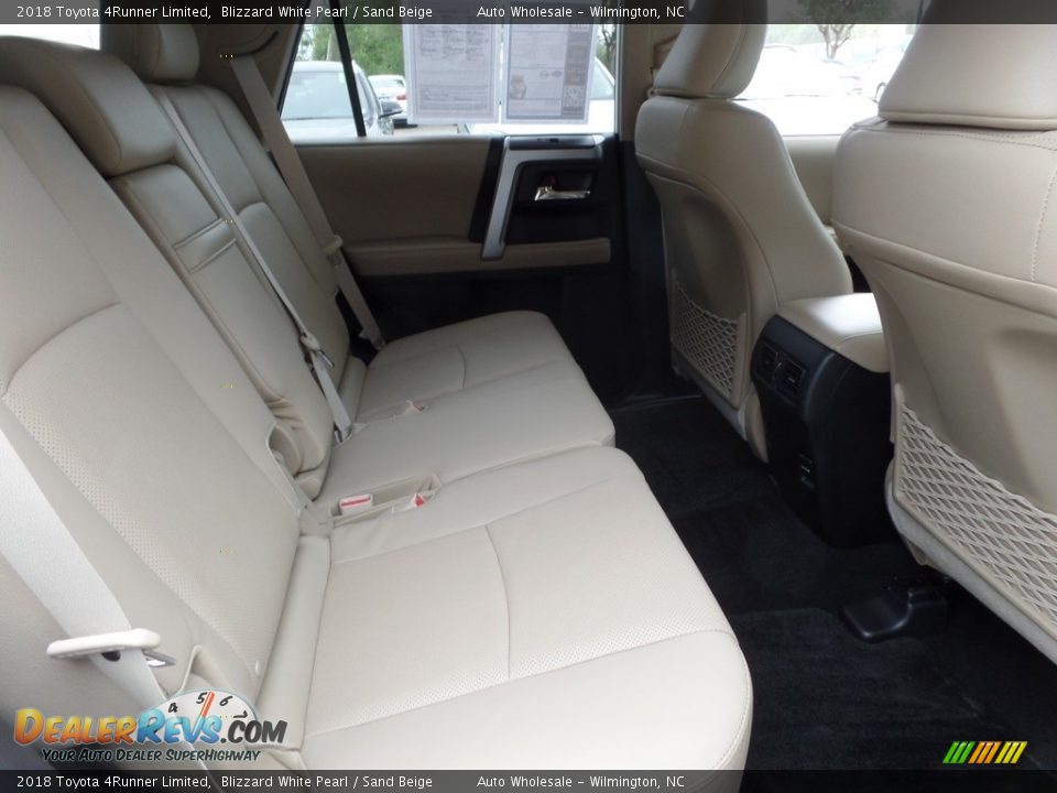 2018 Toyota 4Runner Limited Blizzard White Pearl / Sand Beige Photo #14