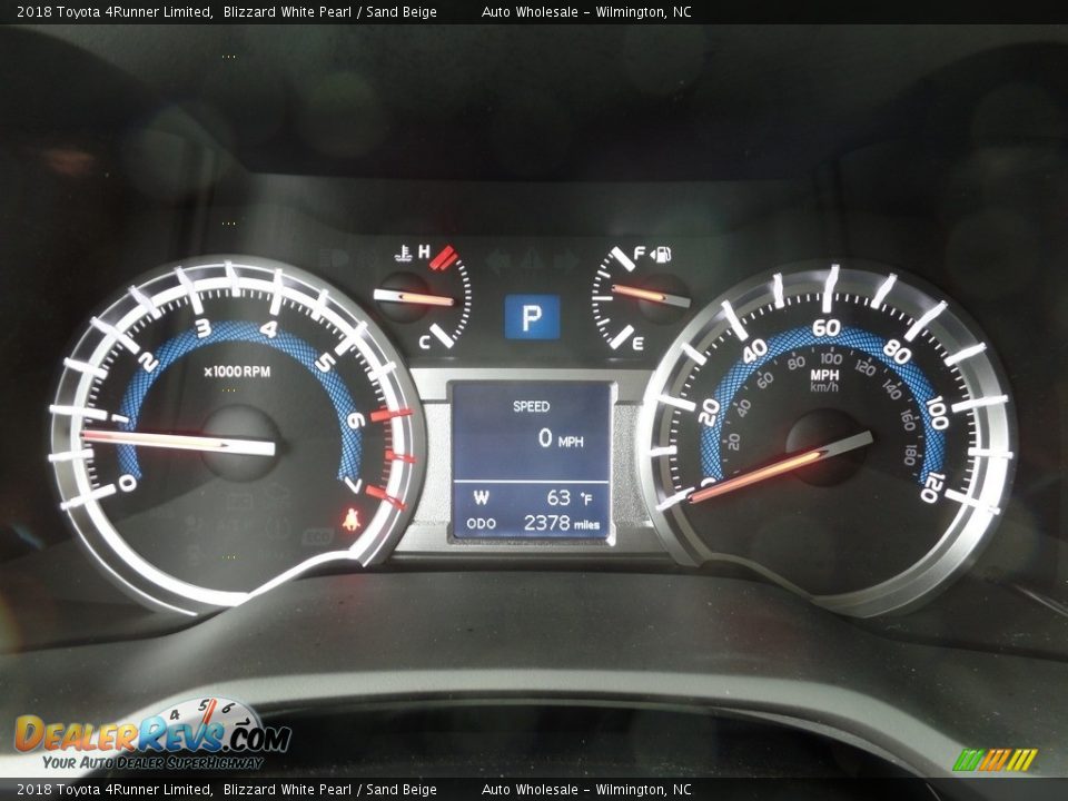 2018 Toyota 4Runner Limited Blizzard White Pearl / Sand Beige Photo #16