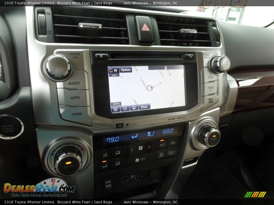 2018 Toyota 4Runner Limited Blizzard White Pearl / Sand Beige Photo #17