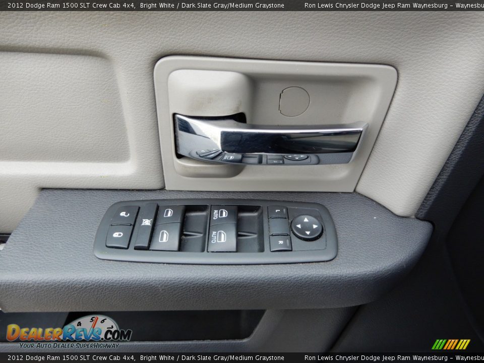 2012 Dodge Ram 1500 SLT Crew Cab 4x4 Bright White / Dark Slate Gray/Medium Graystone Photo #14