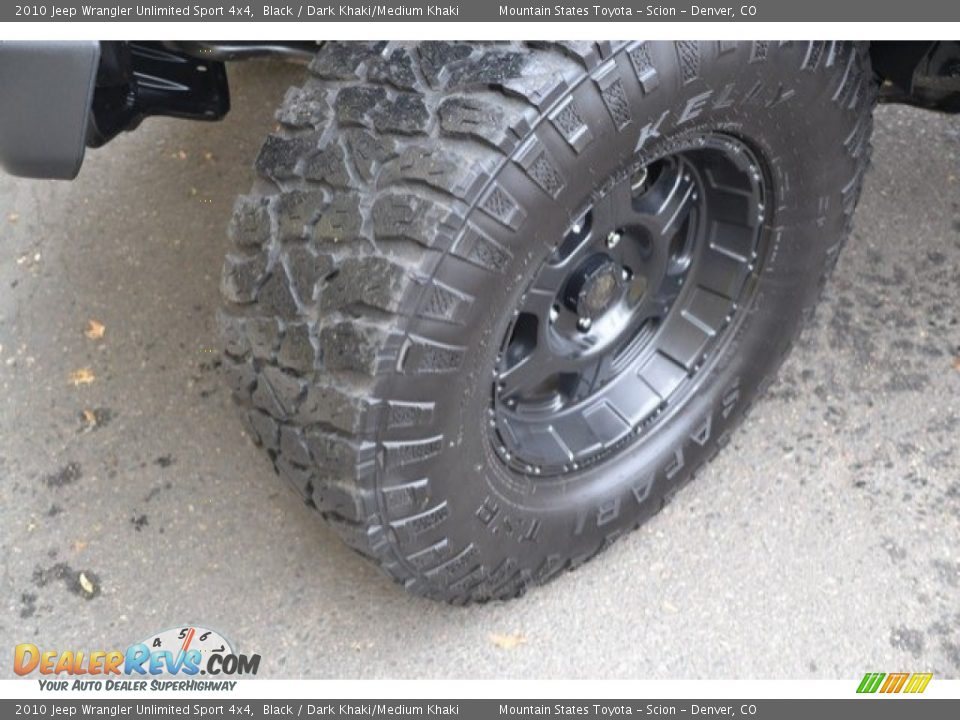 2010 Jeep Wrangler Unlimited Sport 4x4 Black / Dark Khaki/Medium Khaki Photo #28