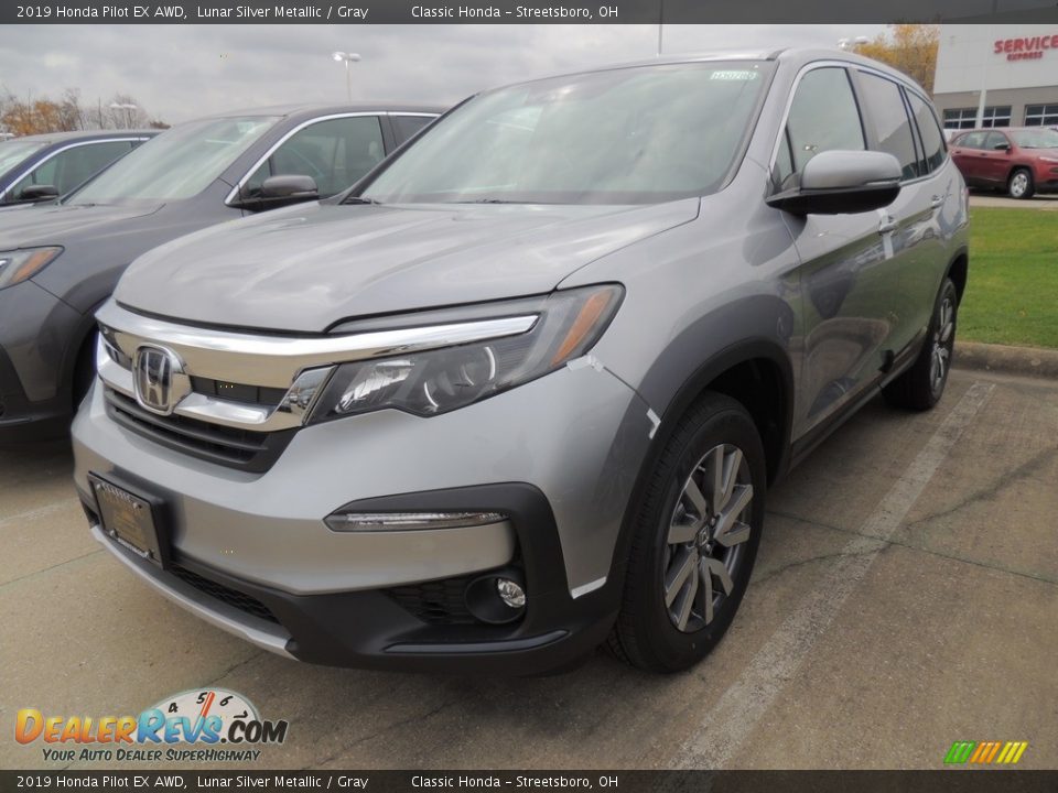 2019 Honda Pilot EX AWD Lunar Silver Metallic / Gray Photo #1