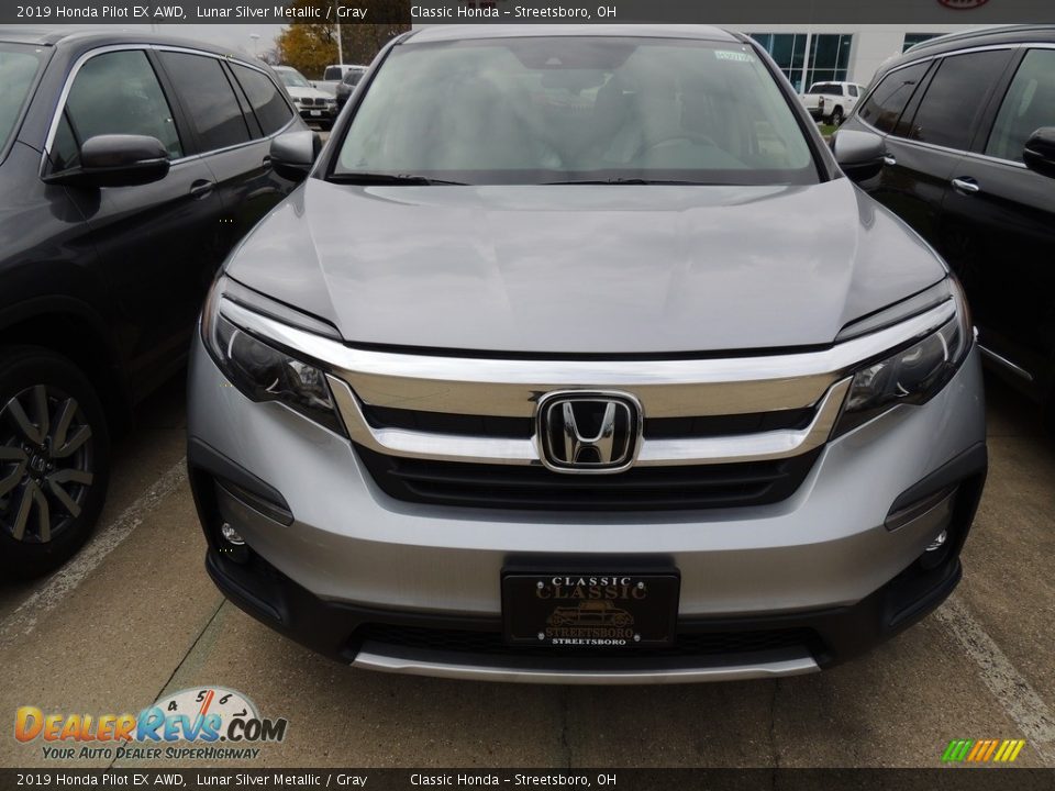 2019 Honda Pilot EX AWD Lunar Silver Metallic / Gray Photo #4