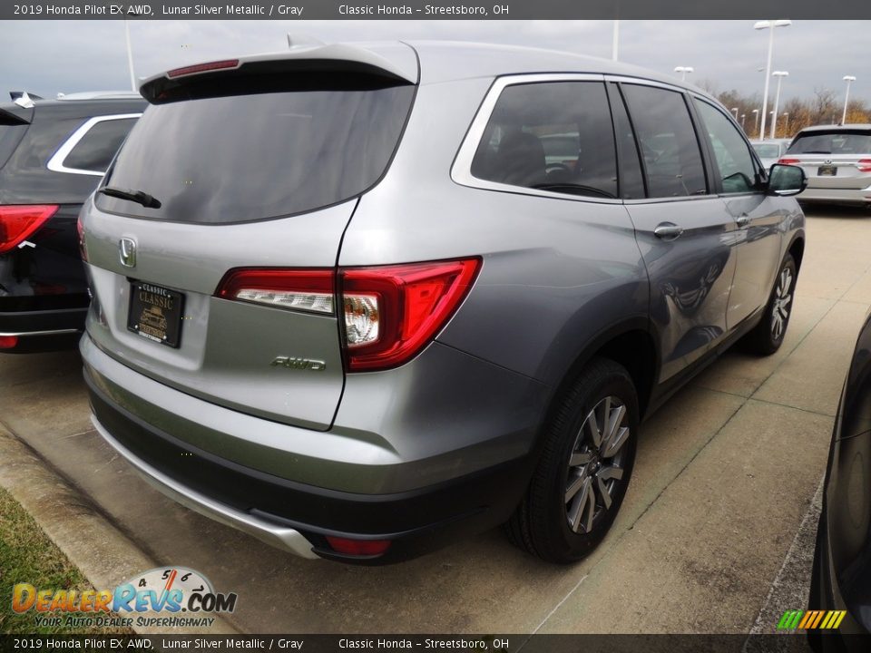 2019 Honda Pilot EX AWD Lunar Silver Metallic / Gray Photo #5