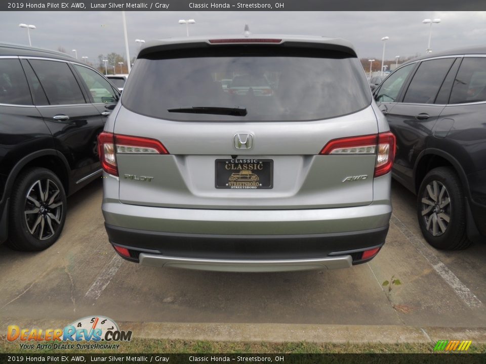 2019 Honda Pilot EX AWD Lunar Silver Metallic / Gray Photo #6
