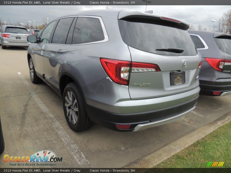 2019 Honda Pilot EX AWD Lunar Silver Metallic / Gray Photo #7