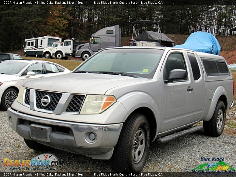 2007 Nissan Frontier XE King Cab Radiant Silver / Steel Photo #1