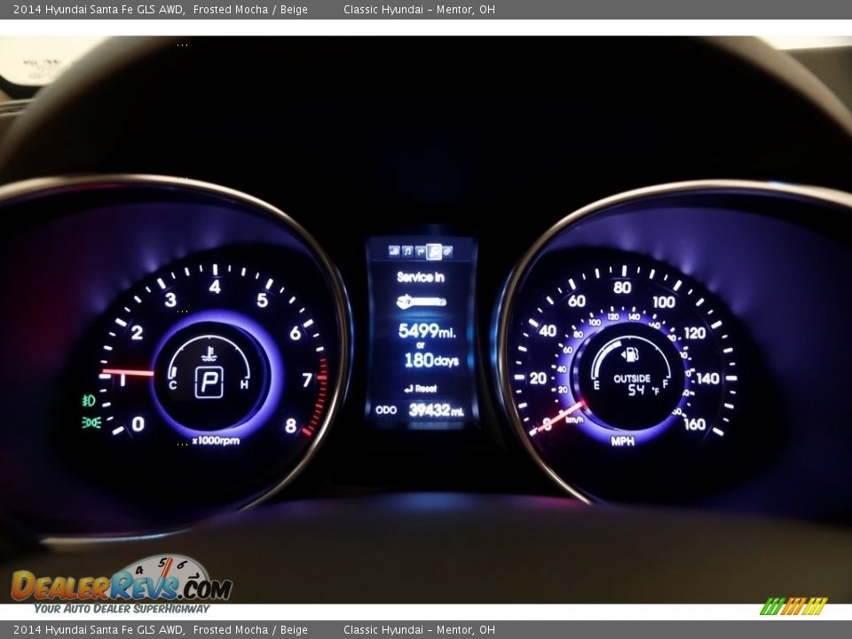 2014 Hyundai Santa Fe GLS AWD Frosted Mocha / Beige Photo #7