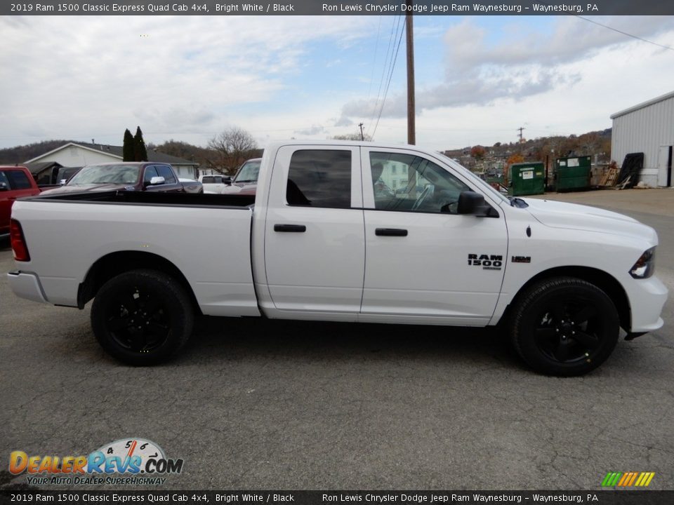 2019 Ram 1500 Classic Express Quad Cab 4x4 Bright White / Black Photo #7