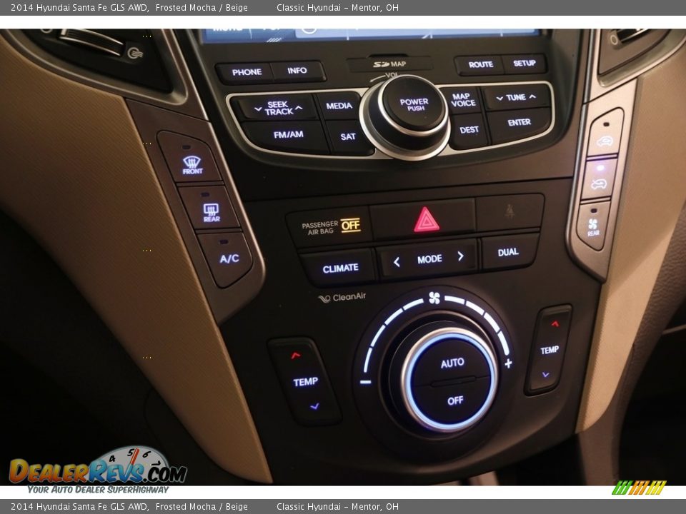 2014 Hyundai Santa Fe GLS AWD Frosted Mocha / Beige Photo #9
