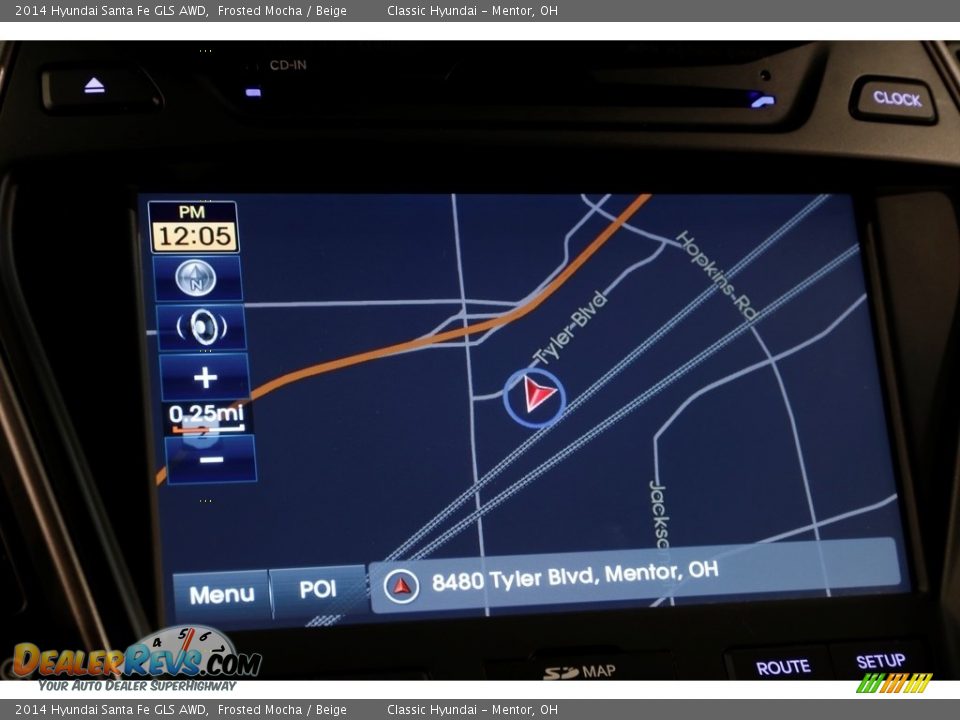 2014 Hyundai Santa Fe GLS AWD Frosted Mocha / Beige Photo #10