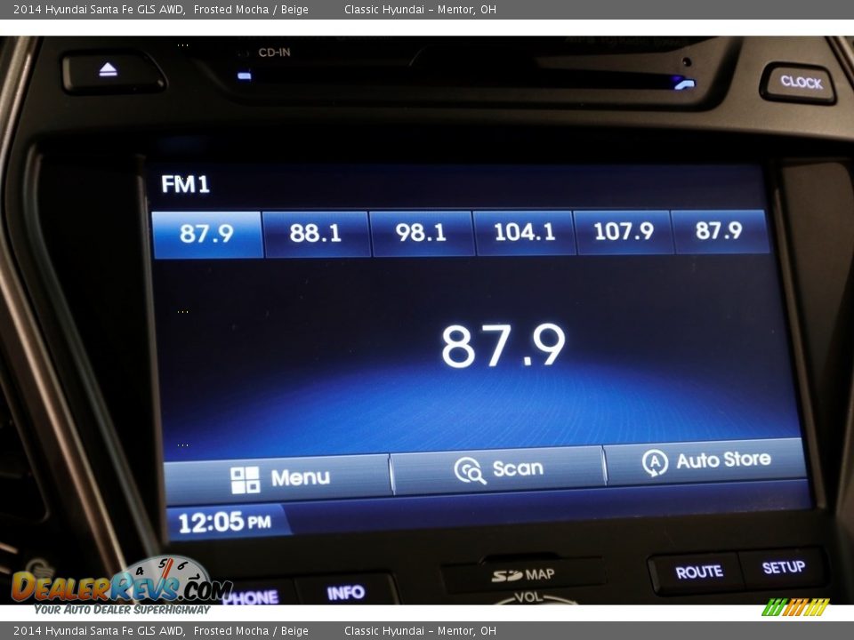 2014 Hyundai Santa Fe GLS AWD Frosted Mocha / Beige Photo #12