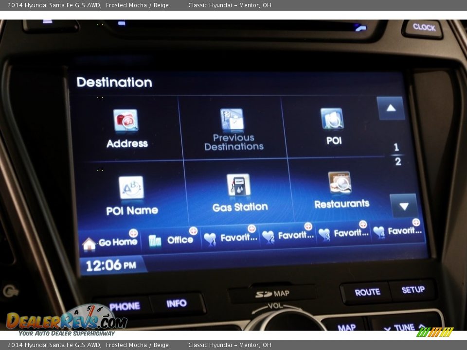 2014 Hyundai Santa Fe GLS AWD Frosted Mocha / Beige Photo #13