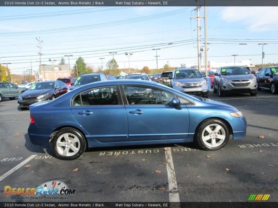 2010 Honda Civic LX-S Sedan Atomic Blue Metallic / Black Photo #5