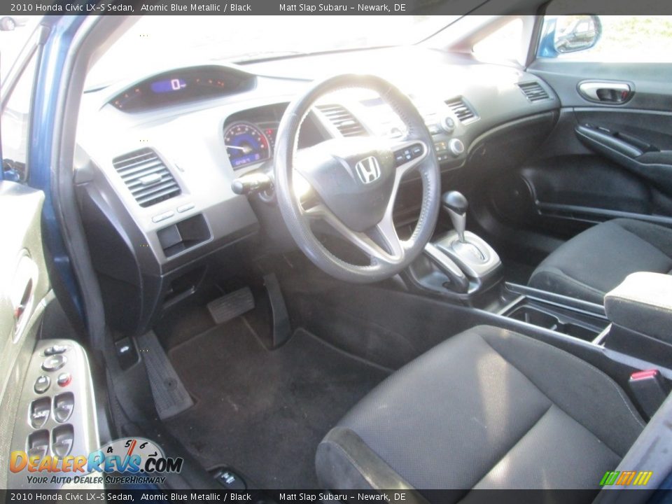 2010 Honda Civic LX-S Sedan Atomic Blue Metallic / Black Photo #11