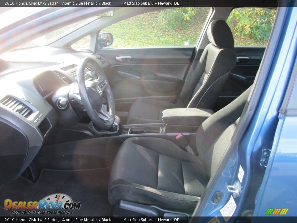 2010 Honda Civic LX-S Sedan Atomic Blue Metallic / Black Photo #12