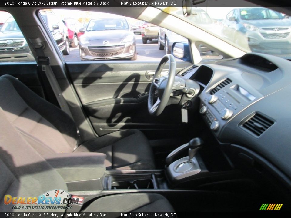 2010 Honda Civic LX-S Sedan Atomic Blue Metallic / Black Photo #16
