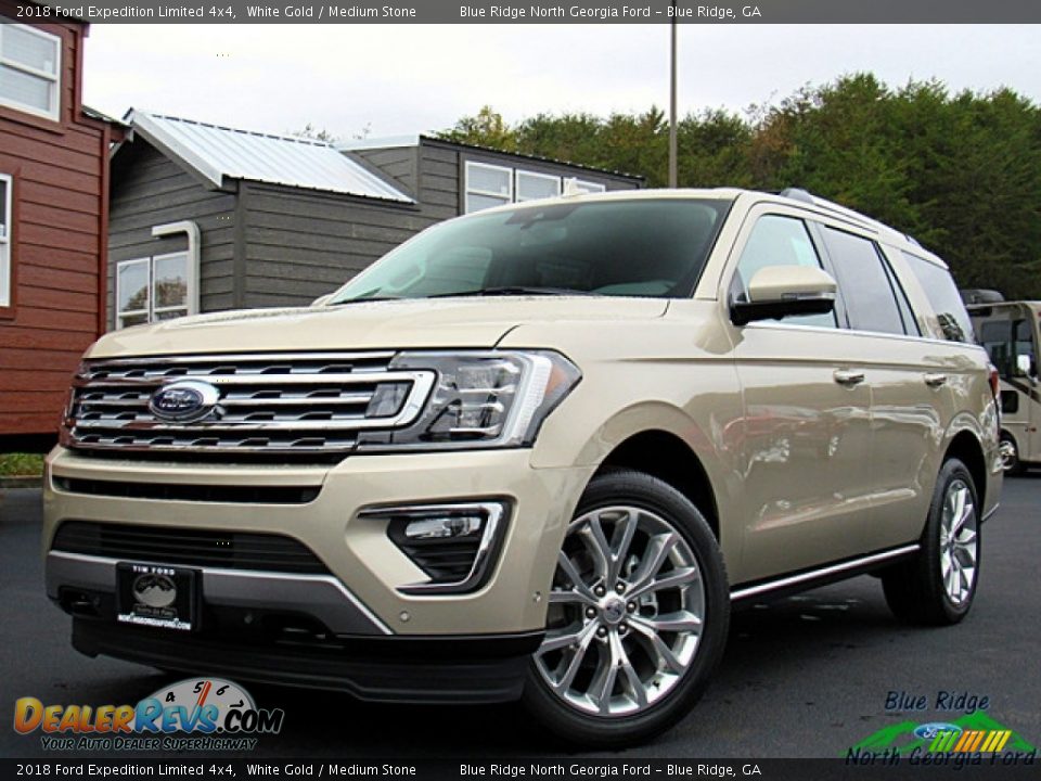 2018 Ford Expedition Limited 4x4 White Gold / Medium Stone Photo #1