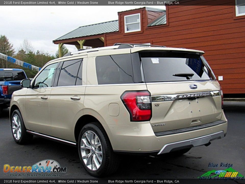 2018 Ford Expedition Limited 4x4 White Gold / Medium Stone Photo #3