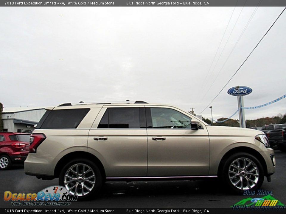 2018 Ford Expedition Limited 4x4 White Gold / Medium Stone Photo #6