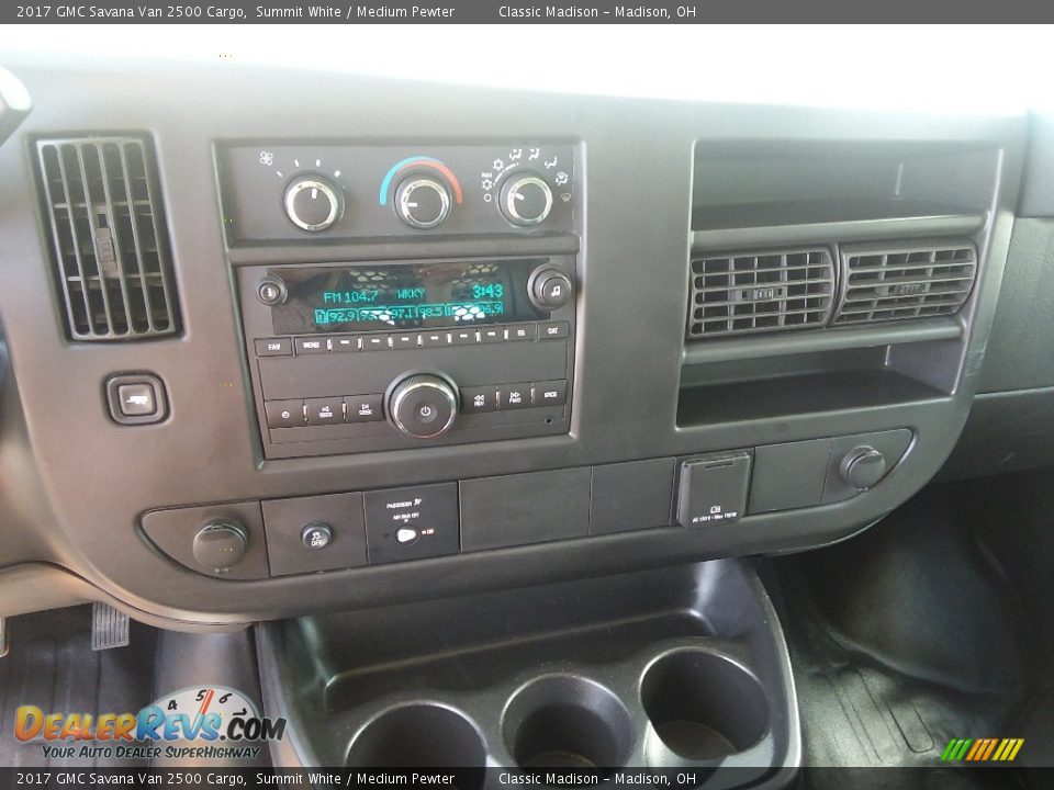 2017 GMC Savana Van 2500 Cargo Summit White / Medium Pewter Photo #8