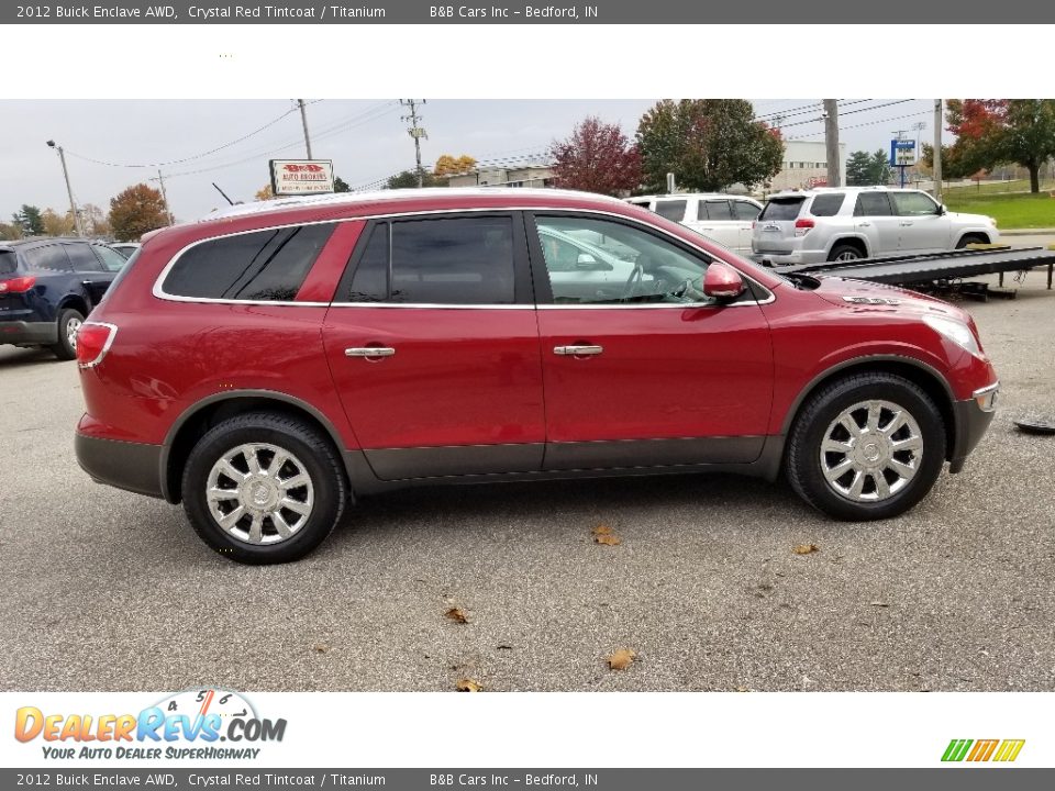 2012 Buick Enclave AWD Crystal Red Tintcoat / Titanium Photo #4