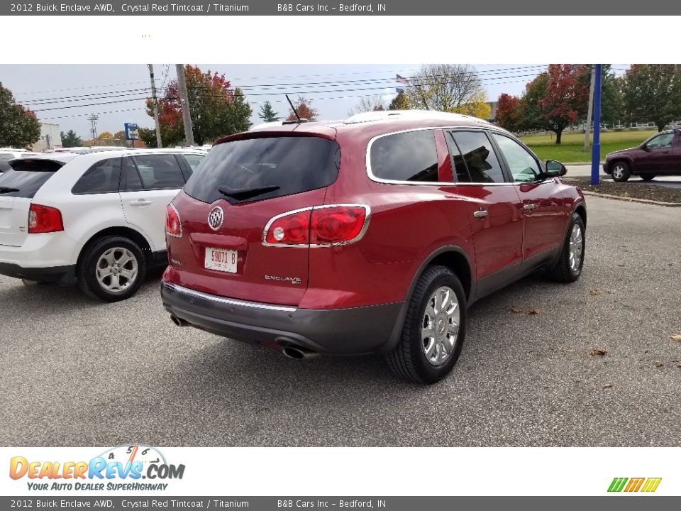 2012 Buick Enclave AWD Crystal Red Tintcoat / Titanium Photo #5
