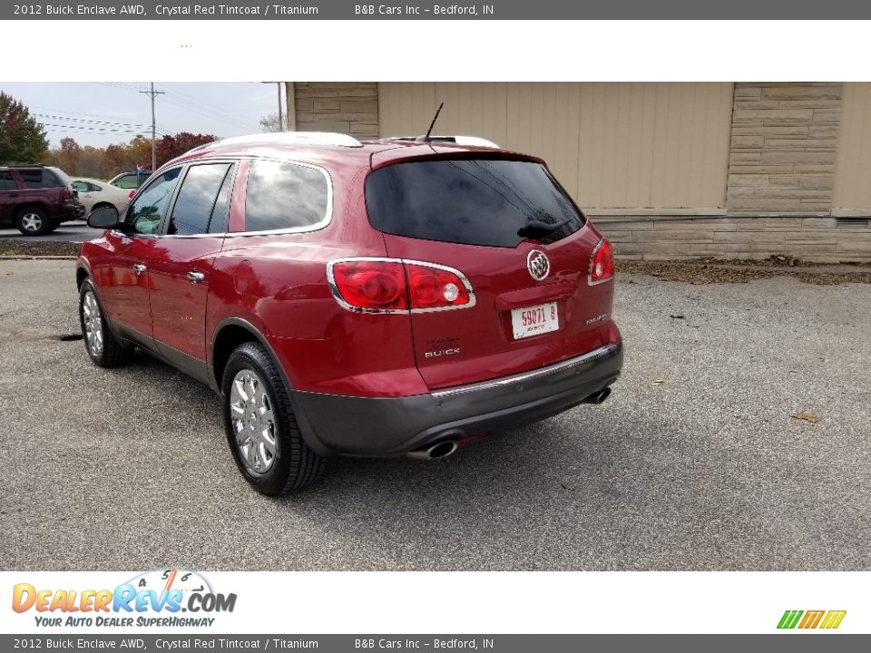 2012 Buick Enclave AWD Crystal Red Tintcoat / Titanium Photo #6