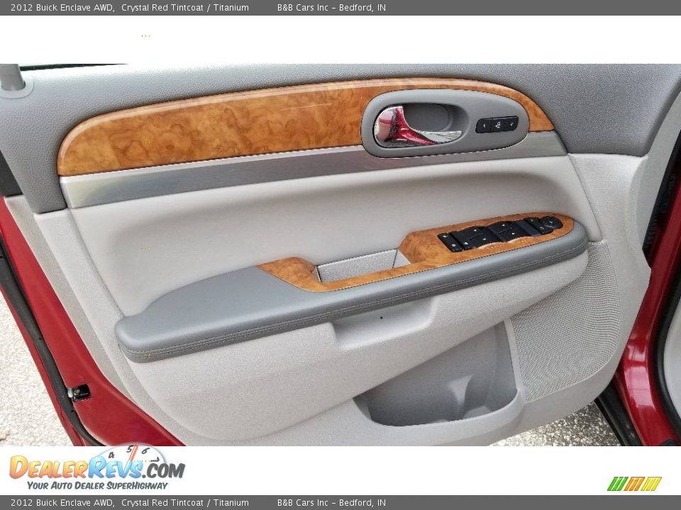 2012 Buick Enclave AWD Crystal Red Tintcoat / Titanium Photo #7