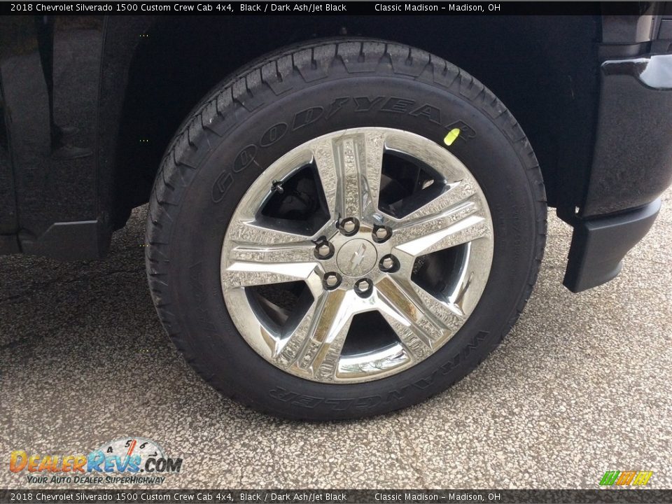 2018 Chevrolet Silverado 1500 Custom Crew Cab 4x4 Black / Dark Ash/Jet Black Photo #7