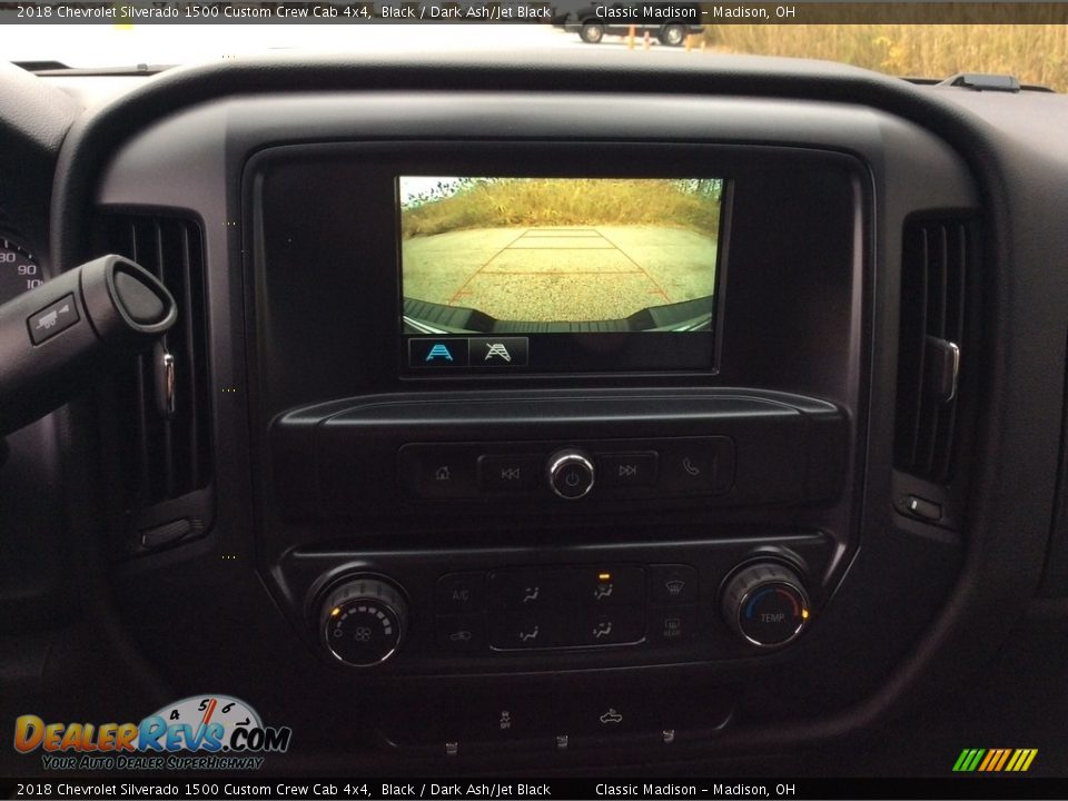 2018 Chevrolet Silverado 1500 Custom Crew Cab 4x4 Black / Dark Ash/Jet Black Photo #14