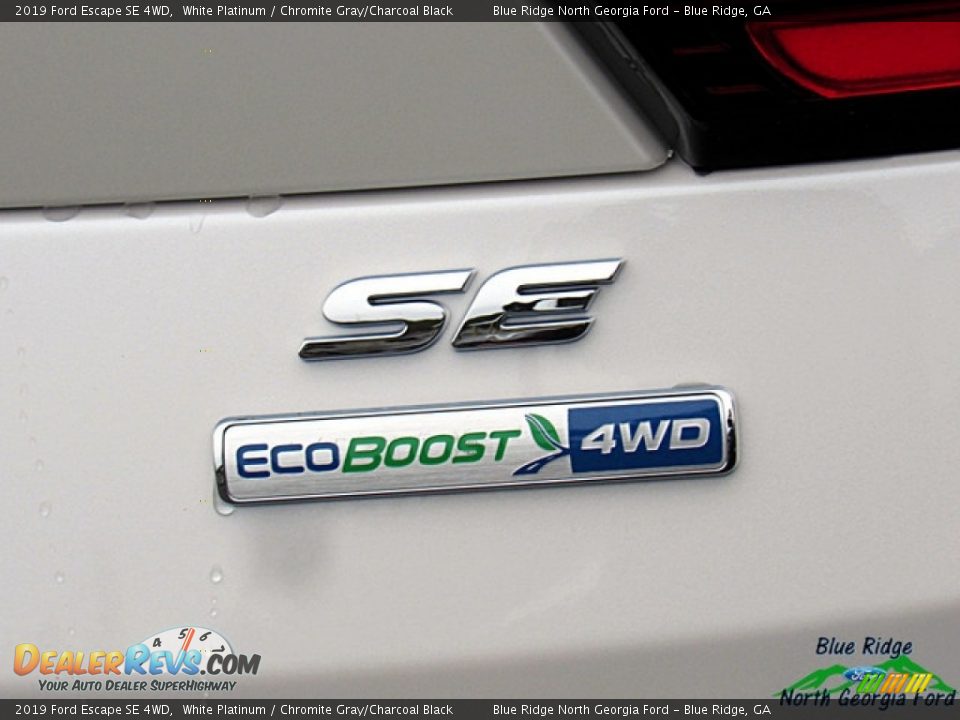 2019 Ford Escape SE 4WD White Platinum / Chromite Gray/Charcoal Black Photo #33