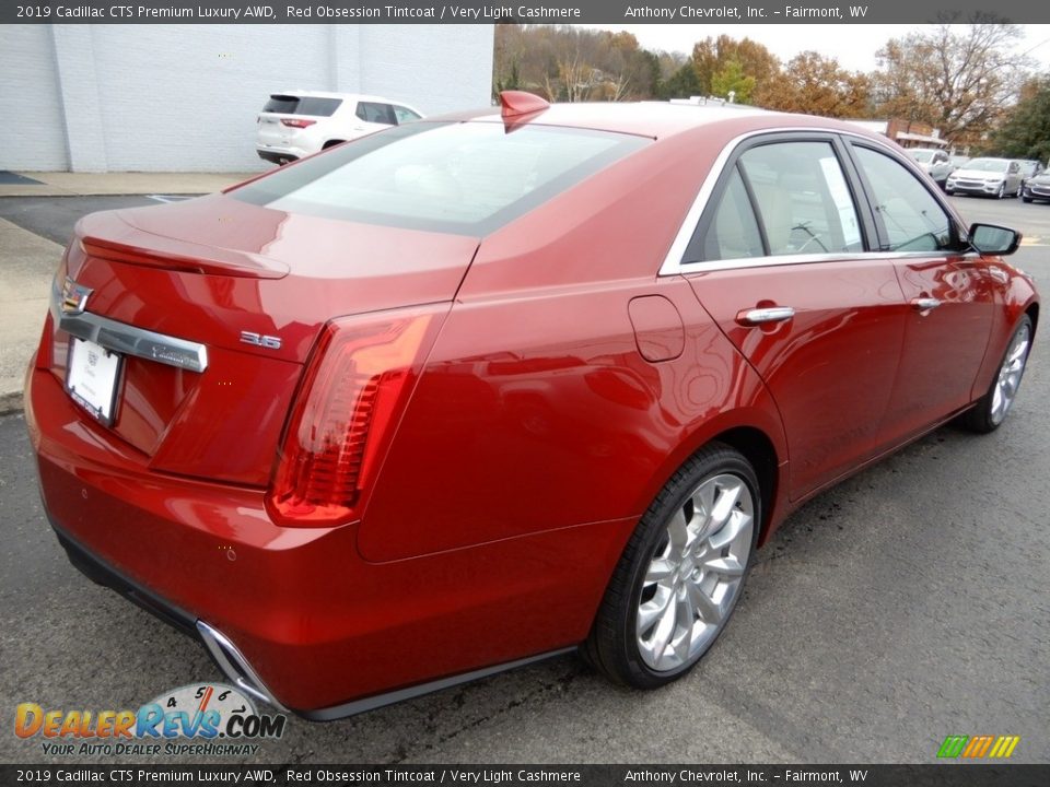 2019 Cadillac CTS Premium Luxury AWD Red Obsession Tintcoat / Very Light Cashmere Photo #2
